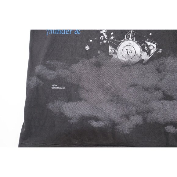 Vintage 1987 Harley Davidson Thunder and Lightning Single Stitch Tshirt XL - Picture 4 of 12